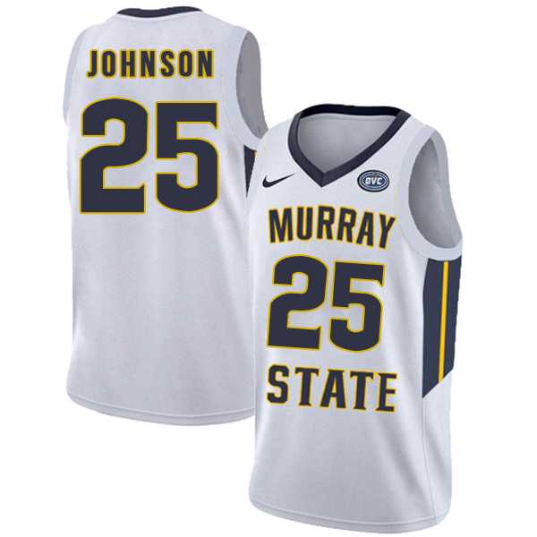 Murray State Racers 25 Jalen Johnson White College Basketball Jersey Dzhi,We sell and wholesale Murray State Racers 25 Jalen Johnson White College Basketball Jersey Dzhi on line form chian!
